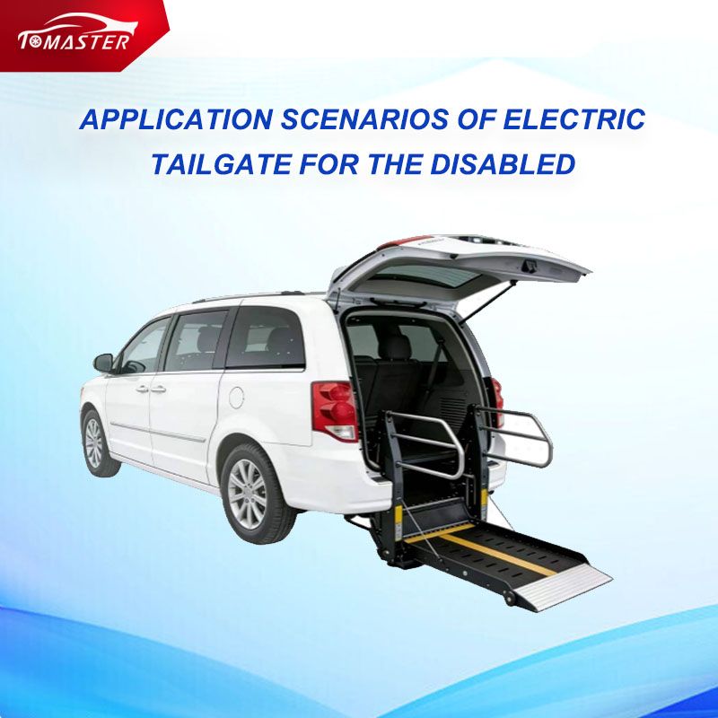 Tomaster Smart Electric Tailgate for Disabled-Accessible Vehicles (WAV) | One-Click Wheelchair Integration & Automotive Anti-Pinch Safety