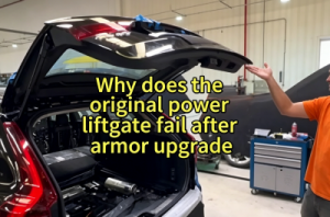 Why Does the Factory Power Tailgate Malfunction After an Armored Upgrade?