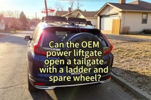 Can a Factory Power Tailgate Handle a Rear Ladder and Spare Tire Carrier?